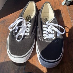 Black and white vans